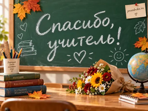 Открытка: День учителя