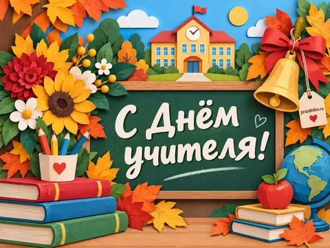 Открытка: День учителя