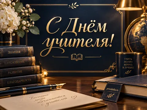 Открытка: День учителя