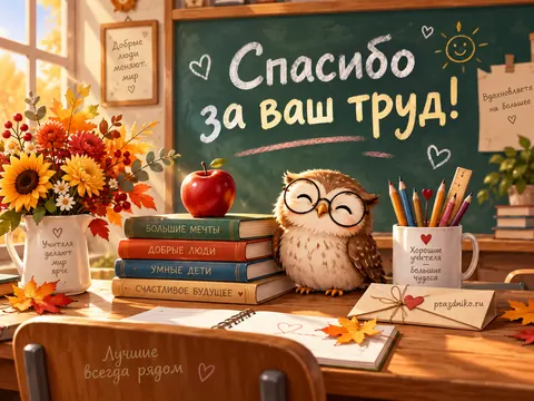 Открытка: День учителя