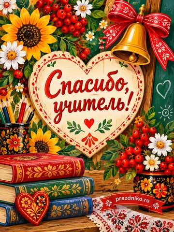 Открытка: День учителя