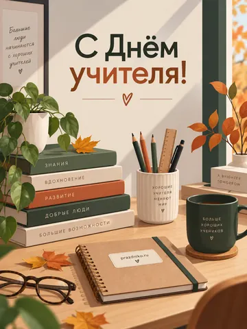 Открытка: День учителя