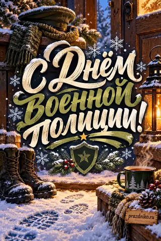 Открытка «День военной полиции»: С Днём
Военной полиции!