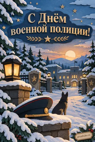 Открытка «День военной полиции»: С Днём
военной полиции!
