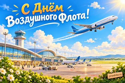 Открытка «День Воздушного Флота России»: С Днём Воздушного Флота!