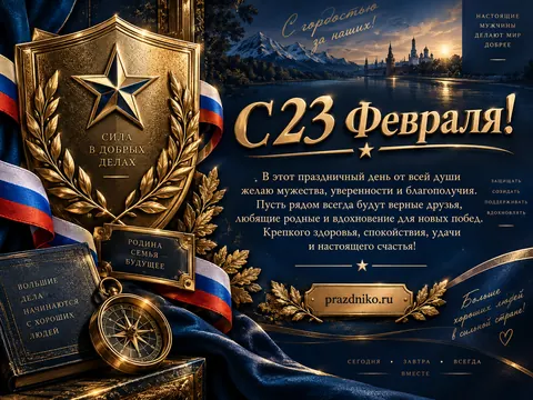Открытка: 23 февраля