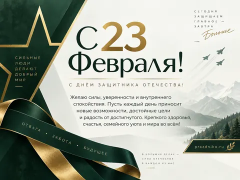 Открытка: 23 февраля