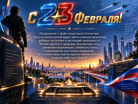 Открытка: 23 февраля