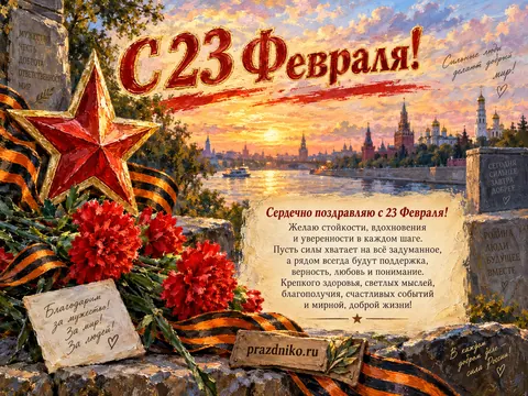 Открытка: 23 февраля