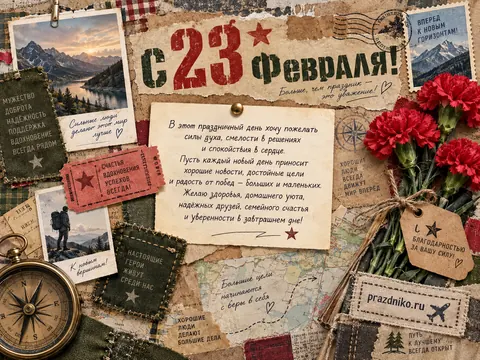 Открытка: 23 февраля