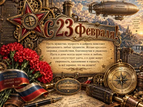 Открытка: 23 февраля