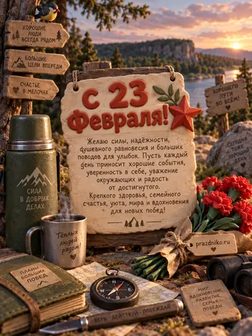 Открытка: 23 февраля