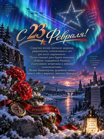Открытка: 23 февраля