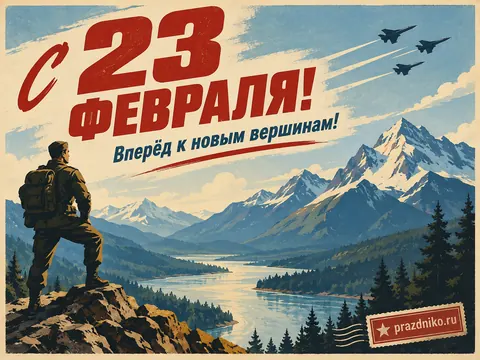 Открытка: 23 февраля