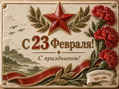 Открытка: 23 февраля