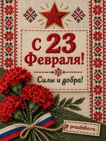 Открытка: 23 февраля