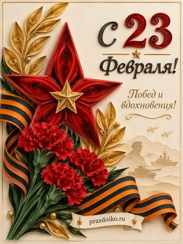 Открытка: 23 февраля