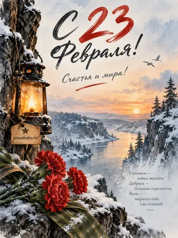 Открытка: 23 февраля