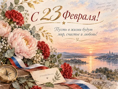 Открытка: 23 февраля