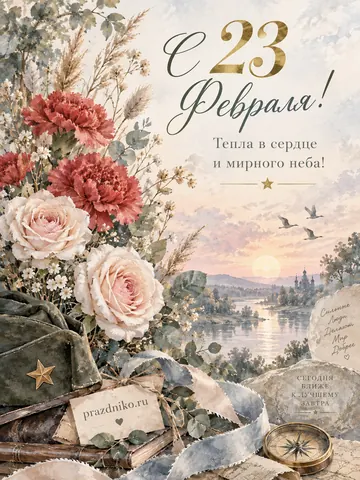 Открытка: 23 февраля