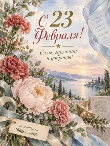 Открытка: 23 февраля
