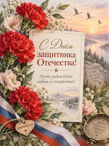 Открытка: 23 февраля