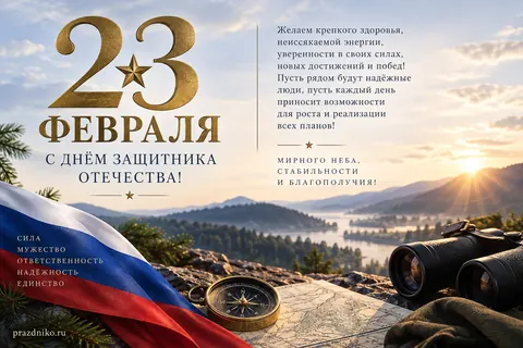 Открытка: 23 февраля