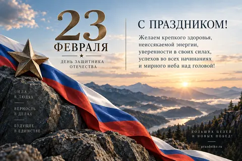 Открытка: 23 февраля
