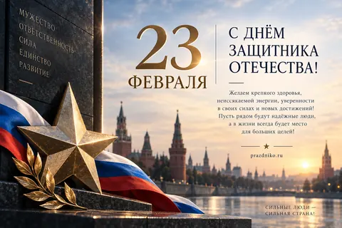 Открытка: 23 февраля