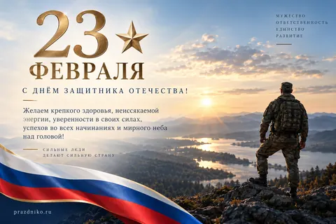 Открытка: 23 февраля