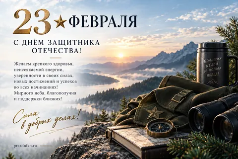 Открытка: 23 февраля