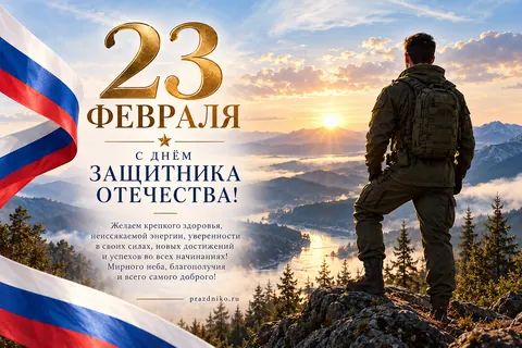 Открытка: 23 февраля