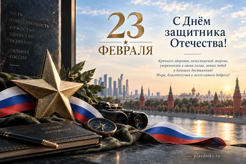Открытка: 23 февраля