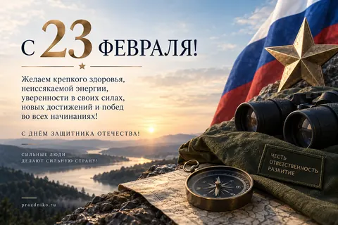 Открытка: 23 февраля