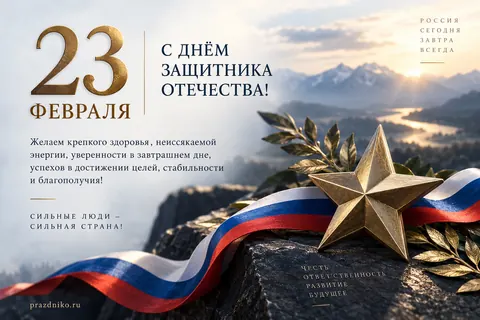 Открытка: 23 февраля