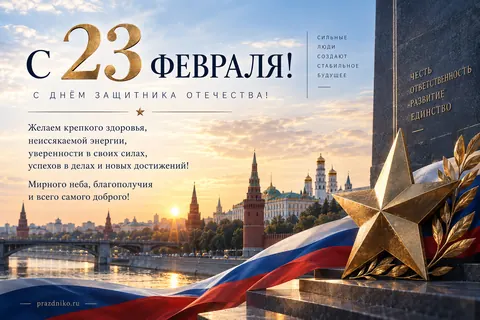 Открытка: 23 февраля