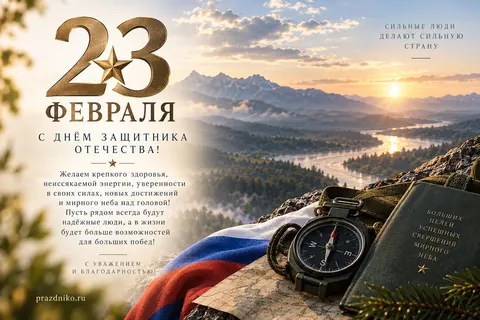 Открытка: 23 февраля