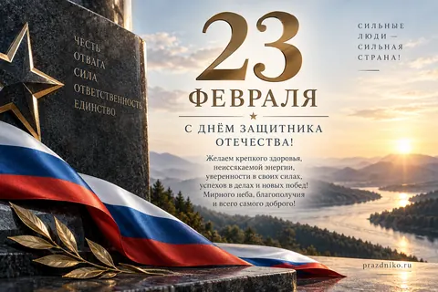 Открытка: 23 февраля