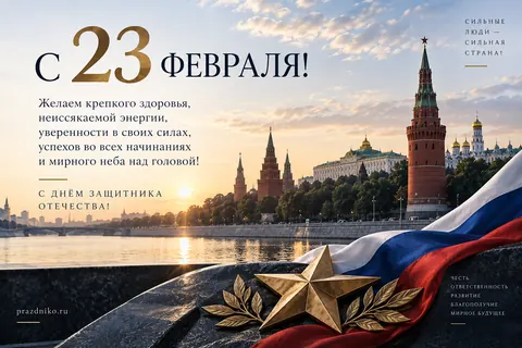 Открытка: 23 февраля
