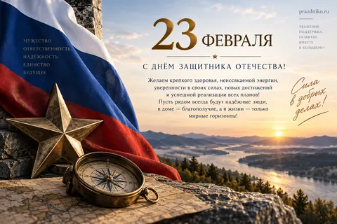 Открытка: 23 февраля