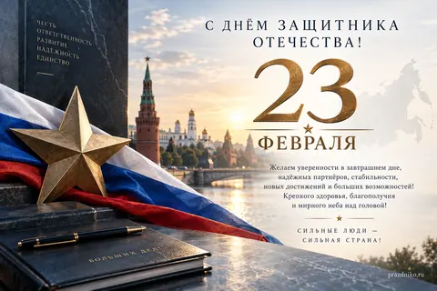 Открытка: 23 февраля