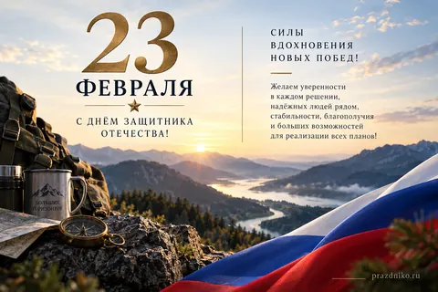 Открытка: 23 февраля