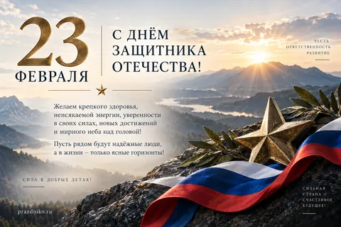 Открытка: 23 февраля