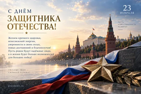 Открытка: 23 февраля