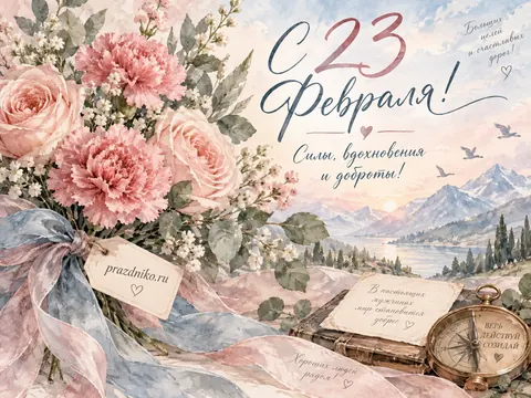 Открытка: 23 февраля