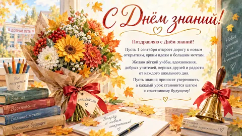 Открытка: День знаний