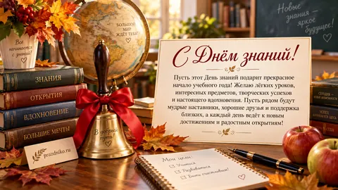 Открытка: День знаний