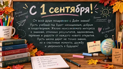 Открытка: День знаний