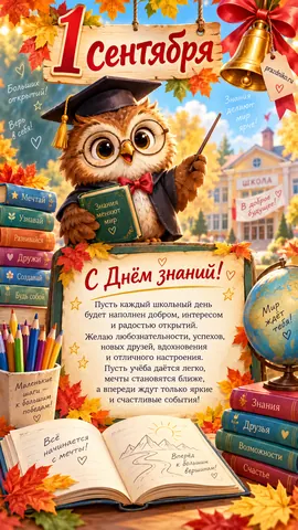 Открытка: День знаний