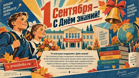 Открытка: День знаний